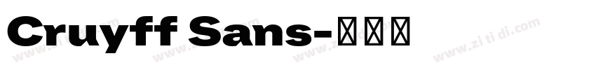 Cruyff Sans字体转换